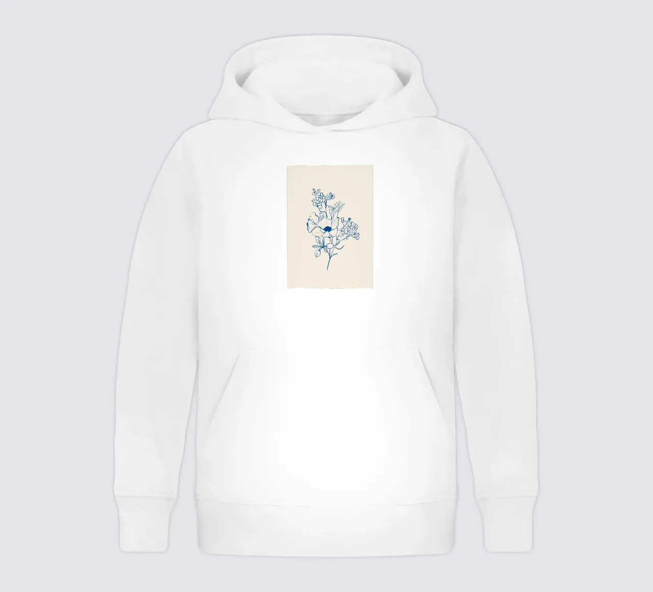Blumen-Linienkunst 15 Kinder Hoodie von LeaDArt