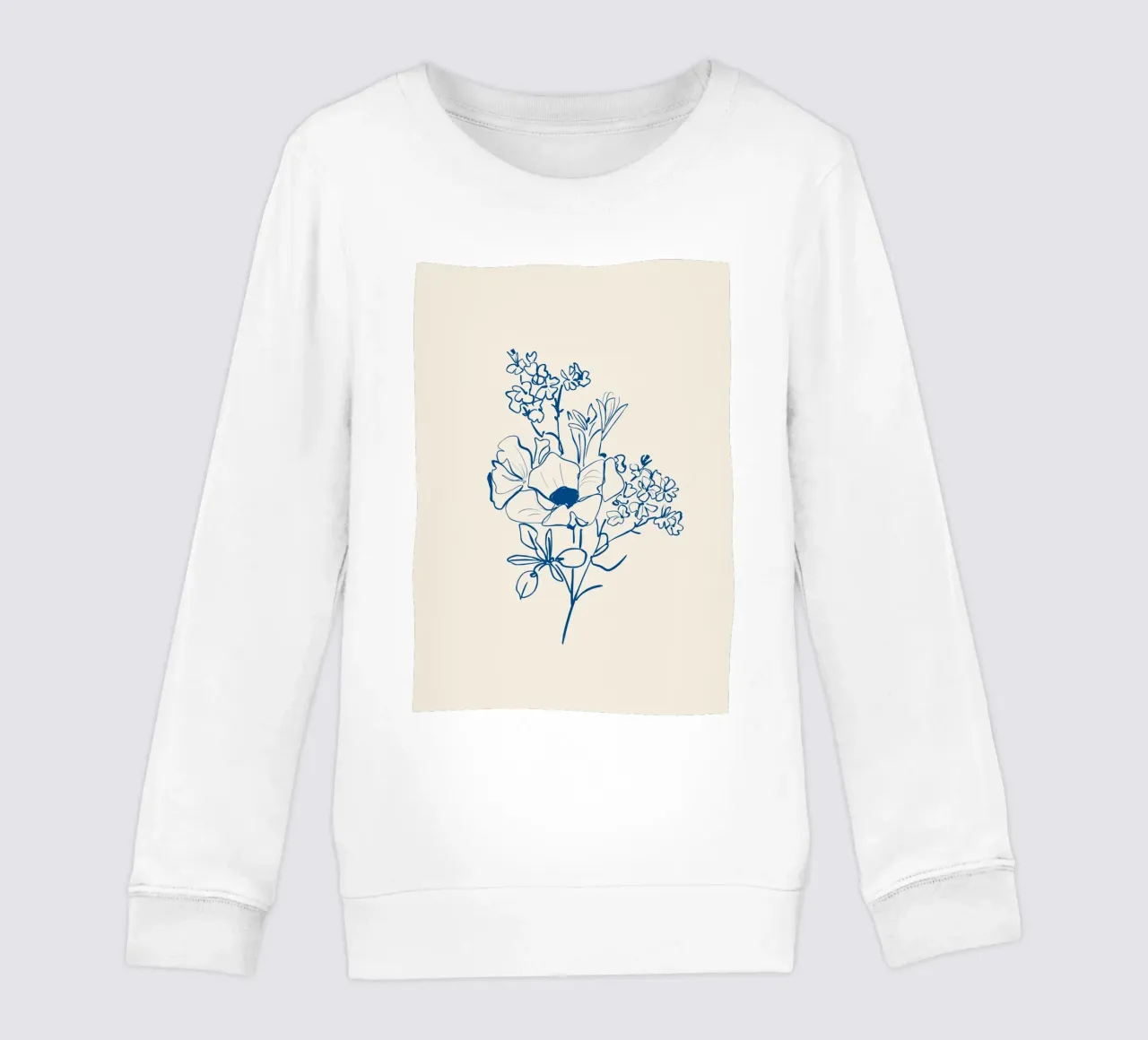 Linea d'arte floreale 15 felpa bambino da LeaDArt