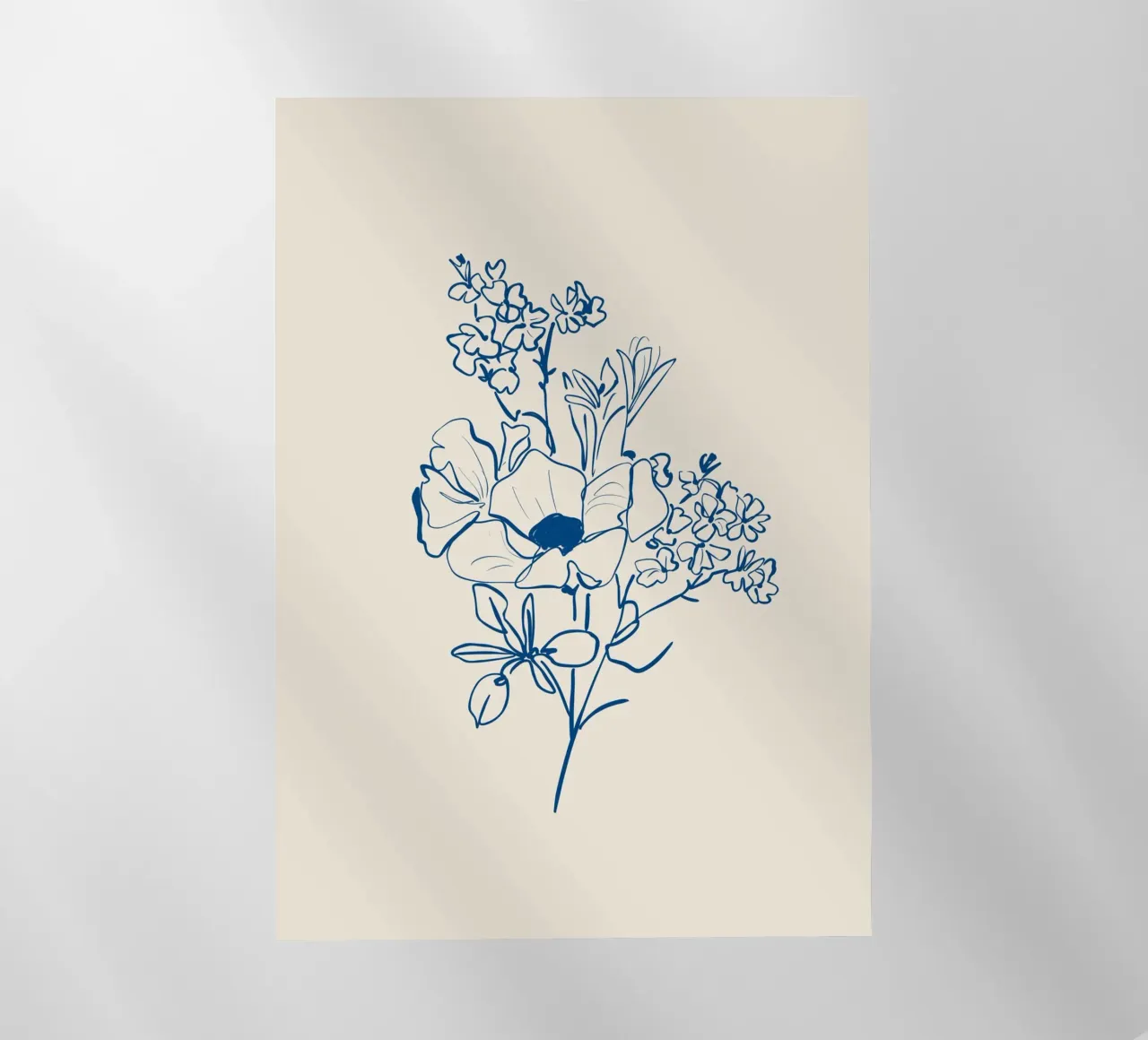 Linea d'arte floreale 15 pellicola backlit da LeaDArt