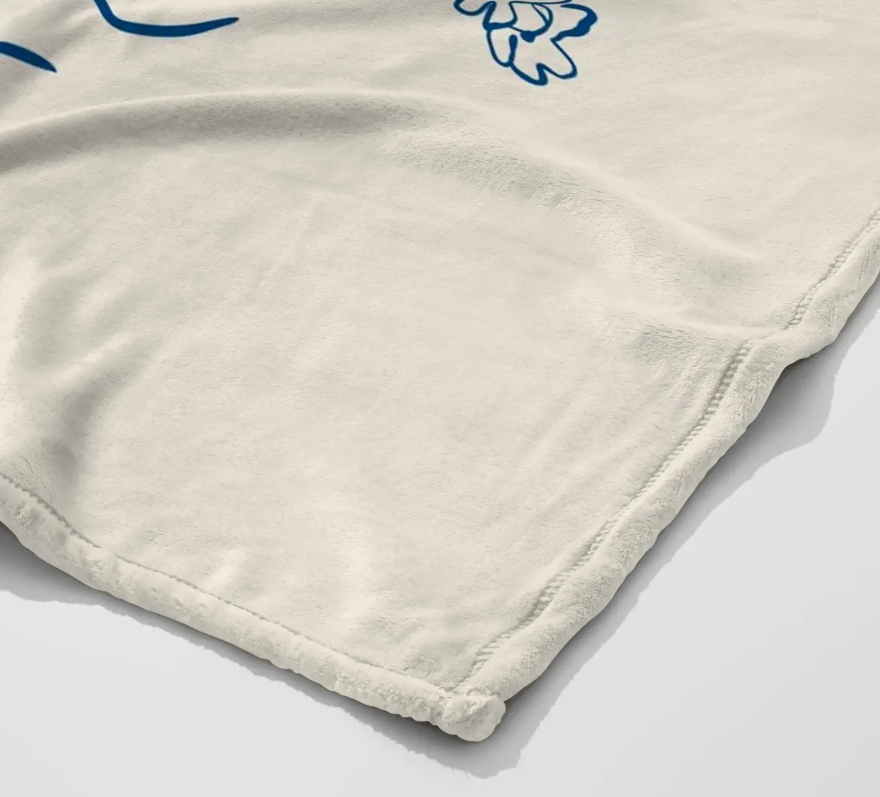 Linea d'arte floreale 15 coperta in pile da LeaDArt