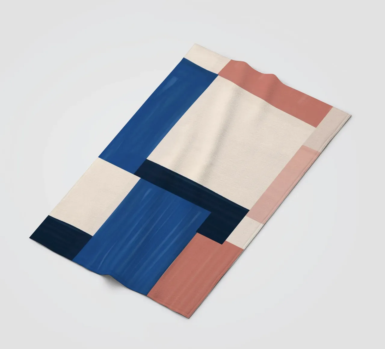 Minimalist Abstract 81 fleece blanket by LeaDArt