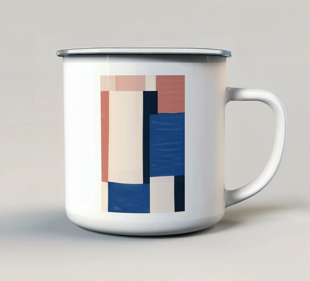 Astratto minimalista 83 tazza in smalto da LeaDArt