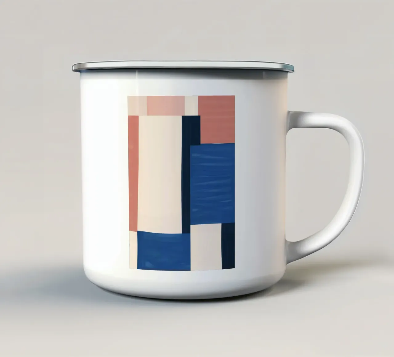 Astratto minimalista 83 tazza in smalto da LeaDArt