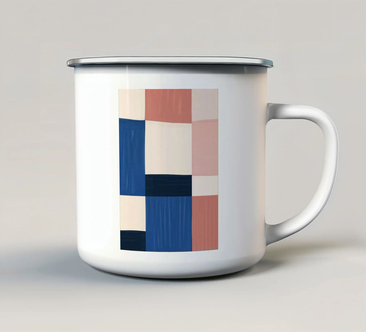 Astratto minimalista 84 tazza in smalto da LeaDArt