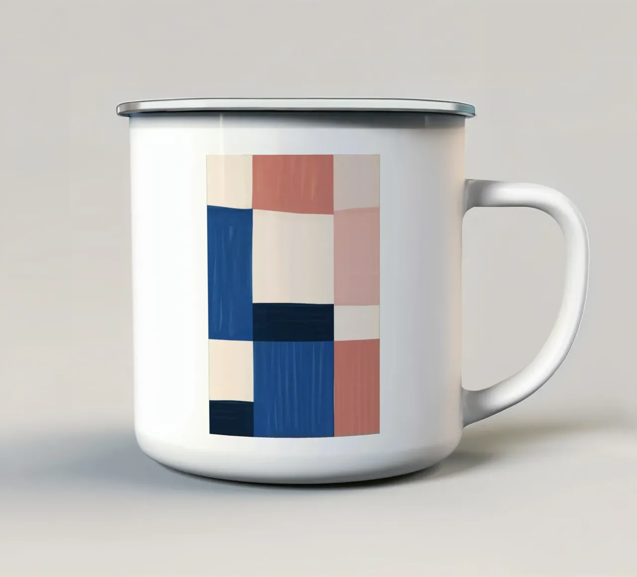 Astratto minimalista 84 tazza in smalto da LeaDArt
