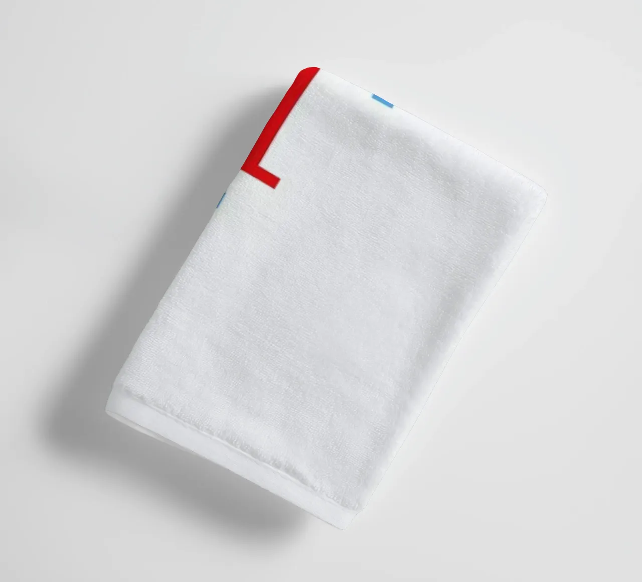 Cyan/Red F asciugamano da bagno da Studio One