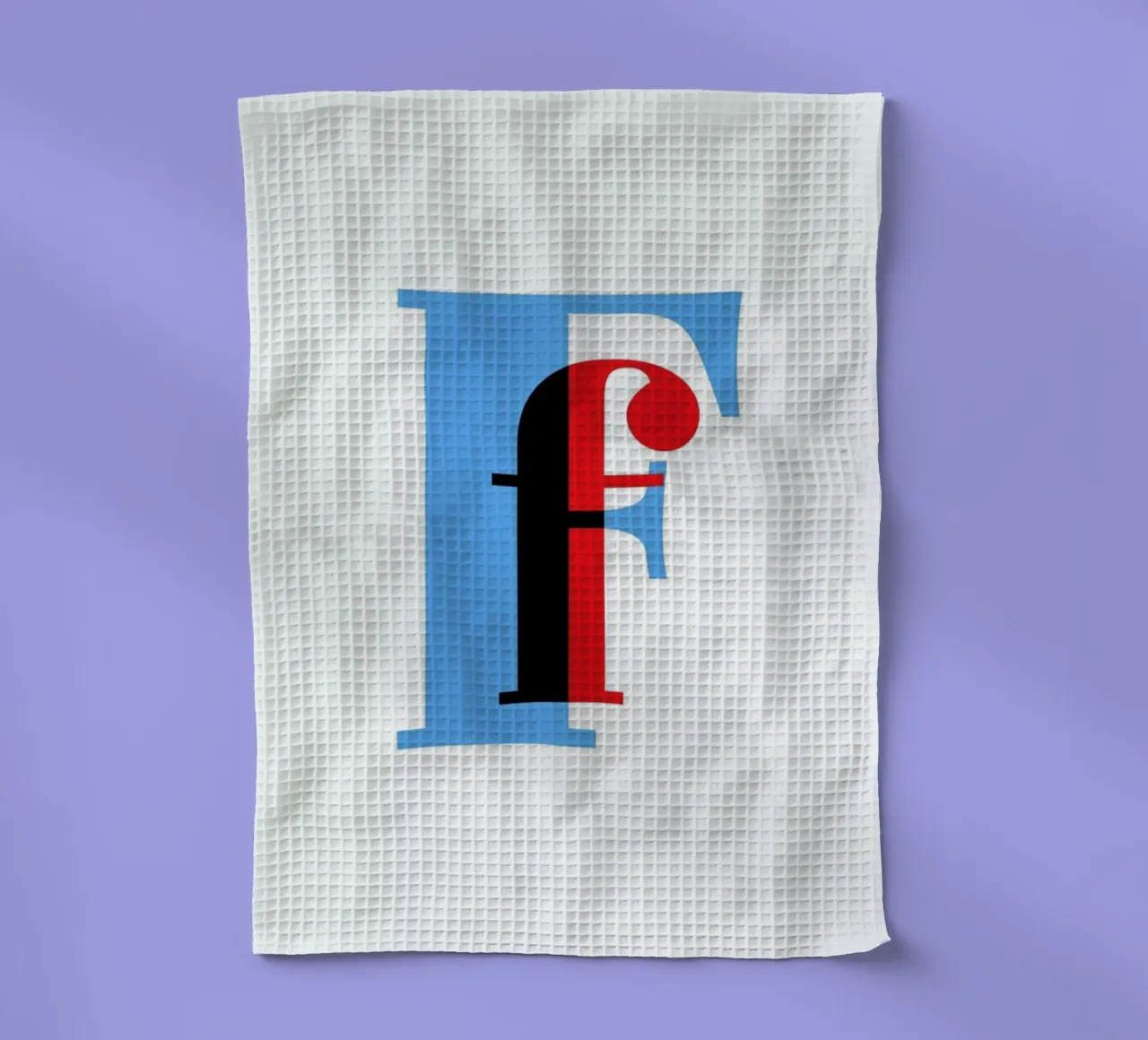 Cyan/Red F canovaccio da cucina da Studio One