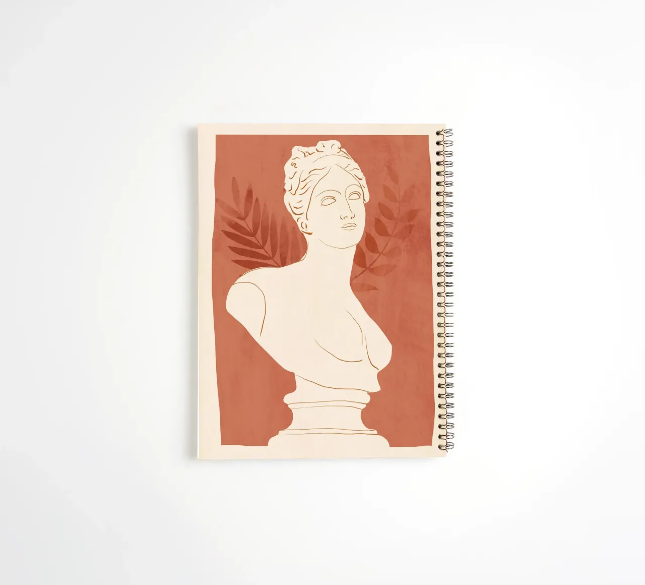 Minimalist Bust 5 spiral notebook by LeaDArt