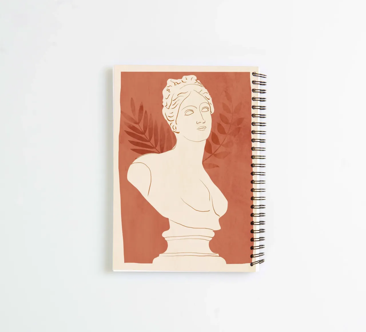 Minimalist Bust 5 spiral notebook by LeaDArt