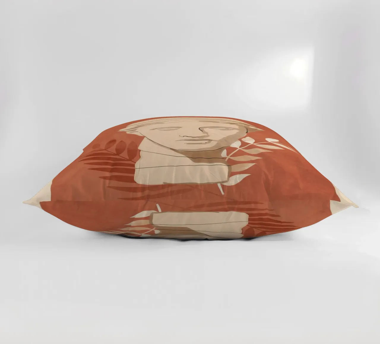 Minimalist Bust 6 decorative cushion by LeaDArt