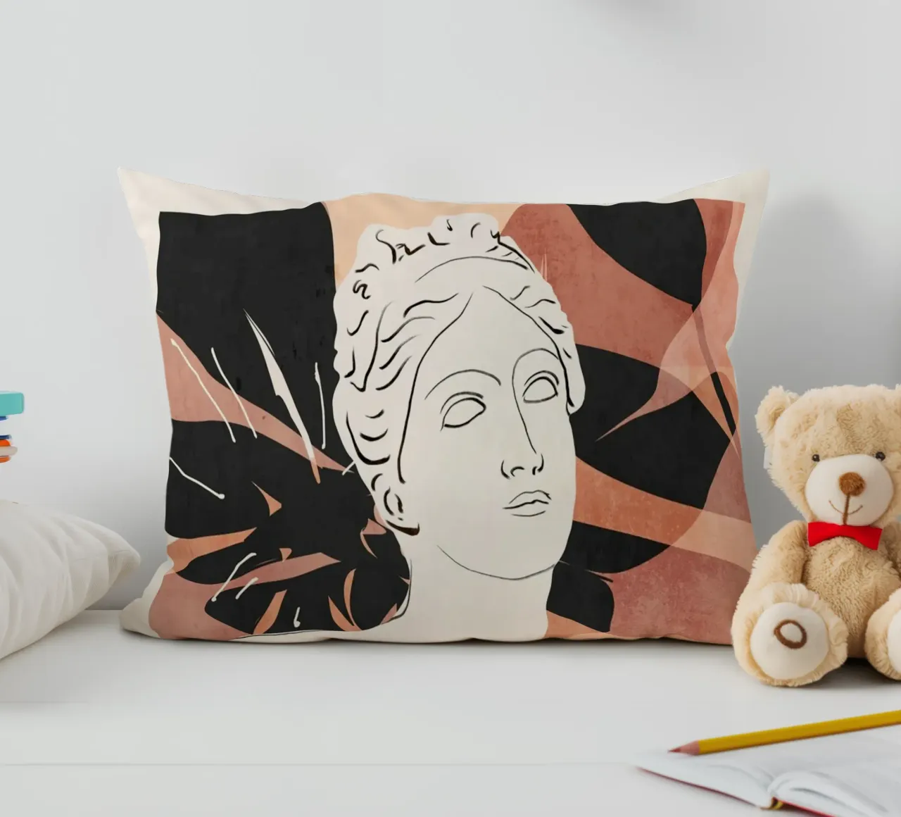 Busto astratto cuscino da LeaDArt