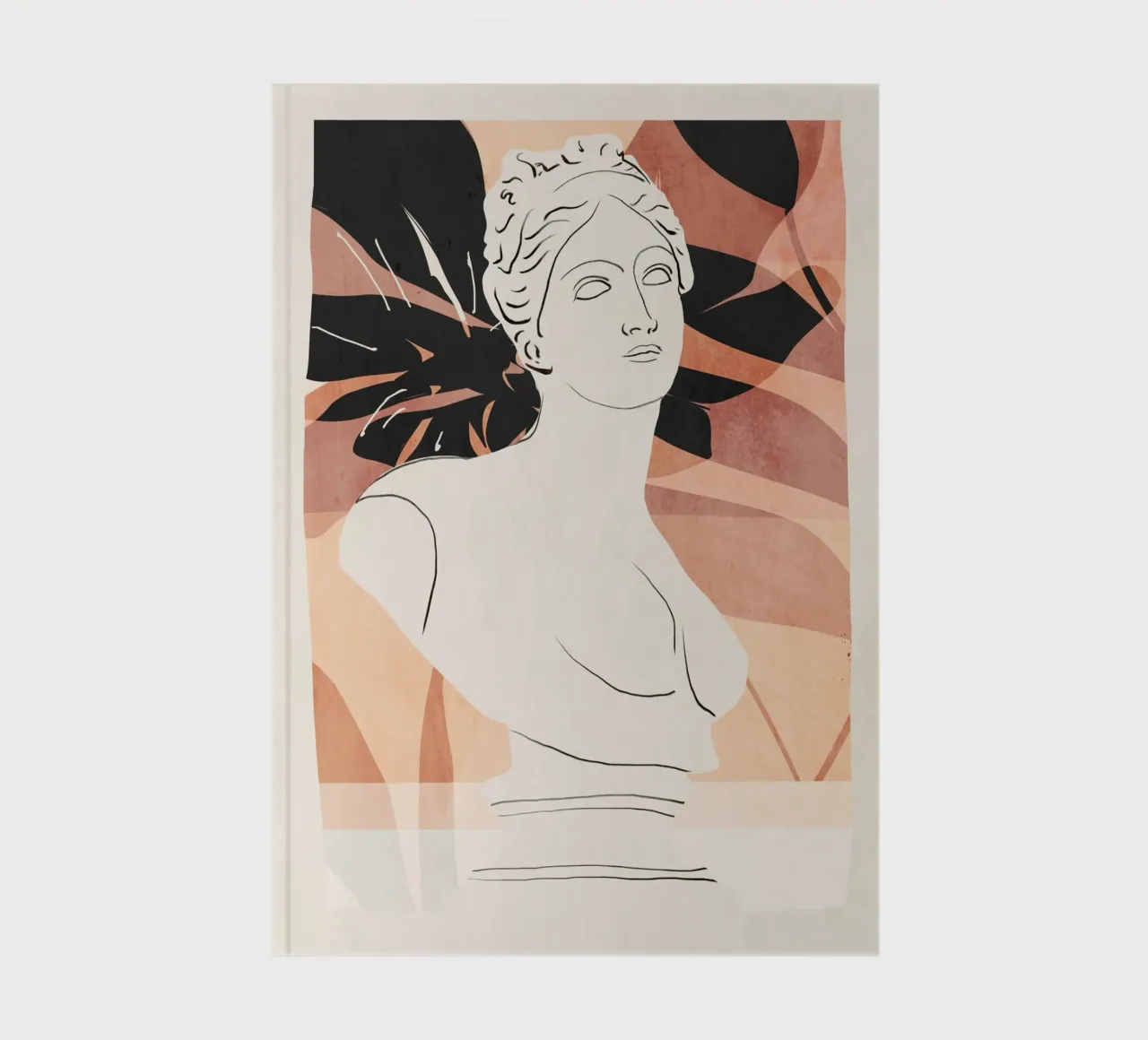 Abstract Bust notebook by LeaDArt