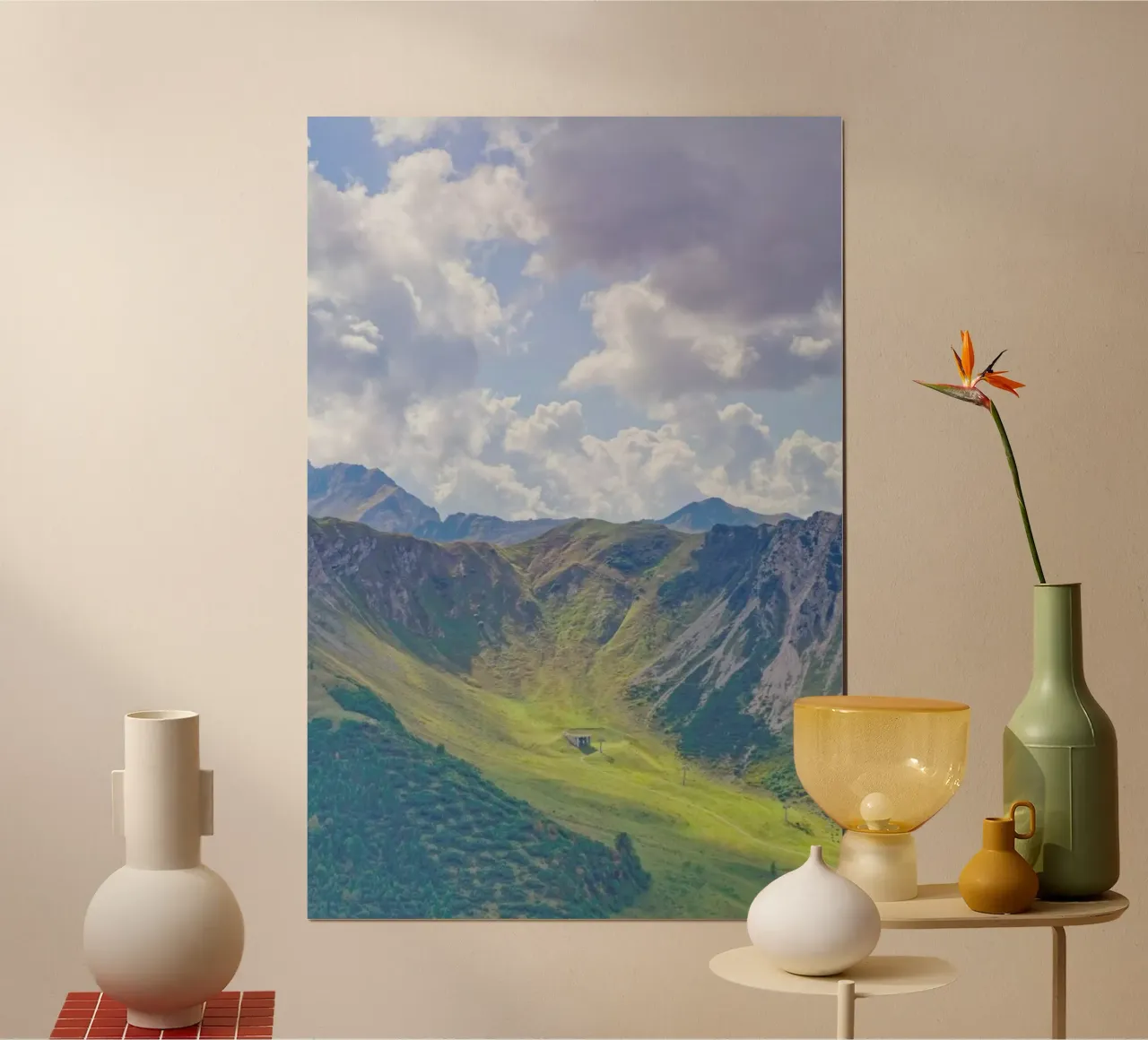 Summer Slope poster con telaio in plastica da Nur Mut