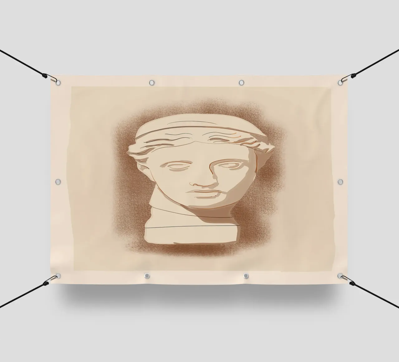 Busto minimalista 7 telo in pvc da LeaDArt