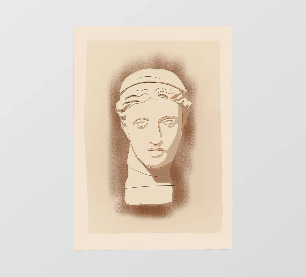 Busto minimalista 7 telo in pvc da LeaDArt