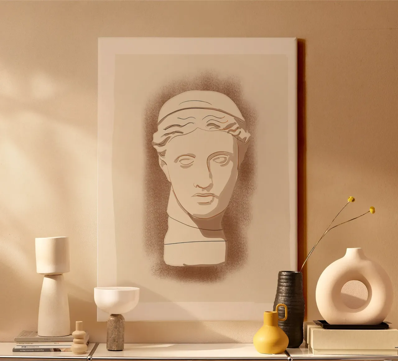 Minimalist Bust 7 canvas by LeaDArt