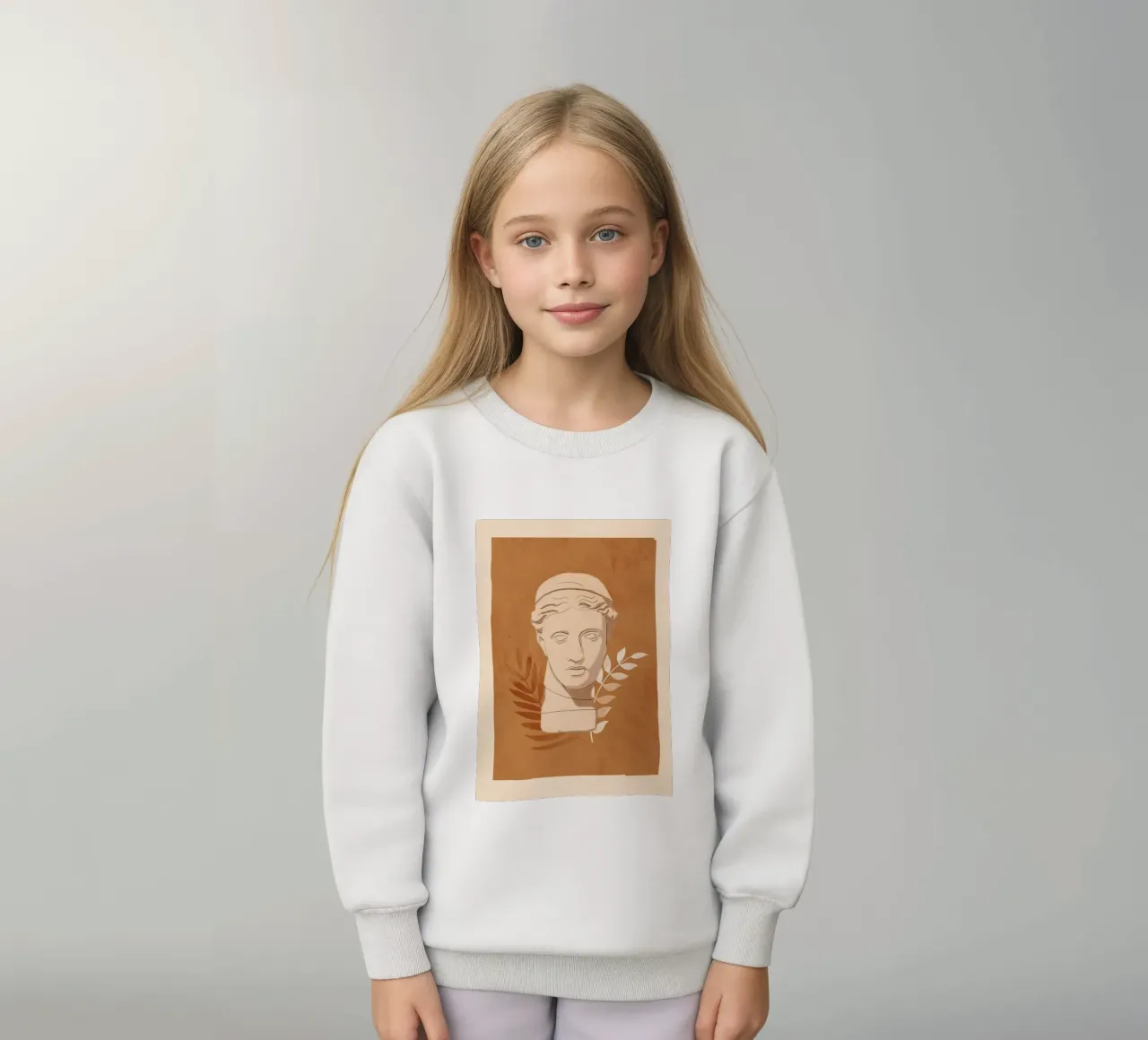 Busto minimalista 8 felpa bambino da LeaDArt