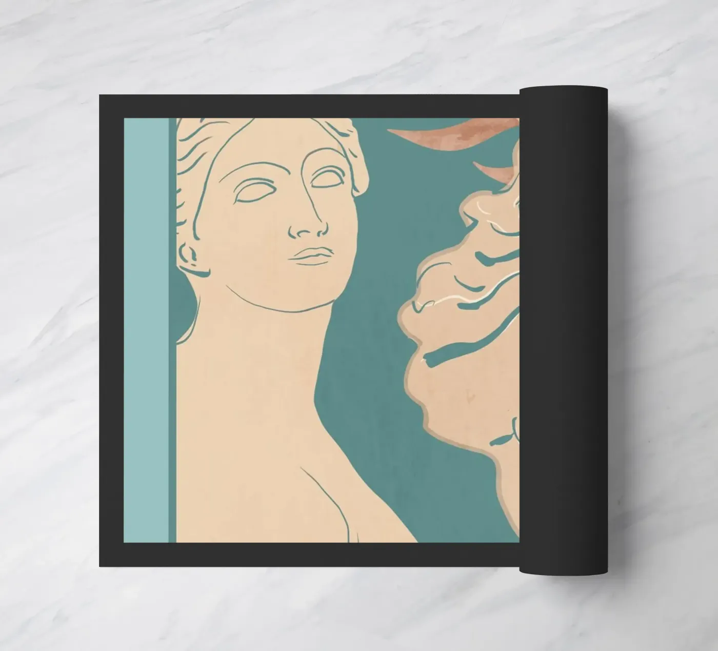 Abstract Bust 2 deurmat van LeaDArt