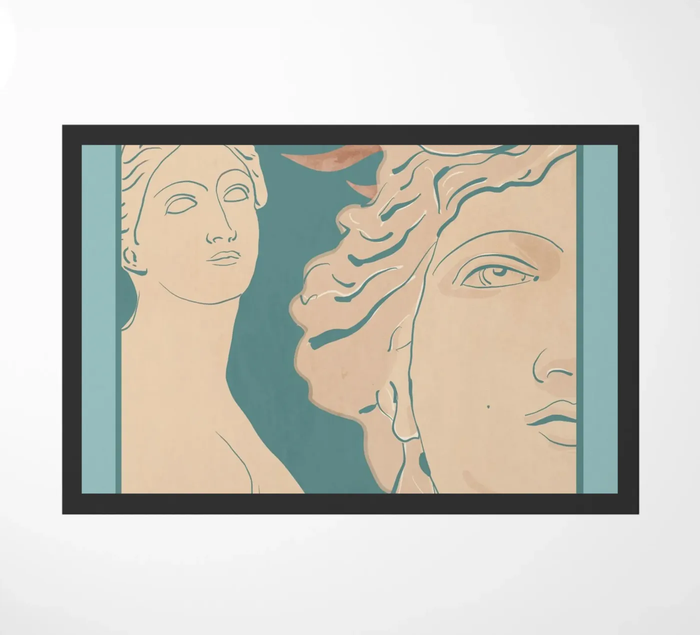 Abstract Bust 2 deurmat van LeaDArt