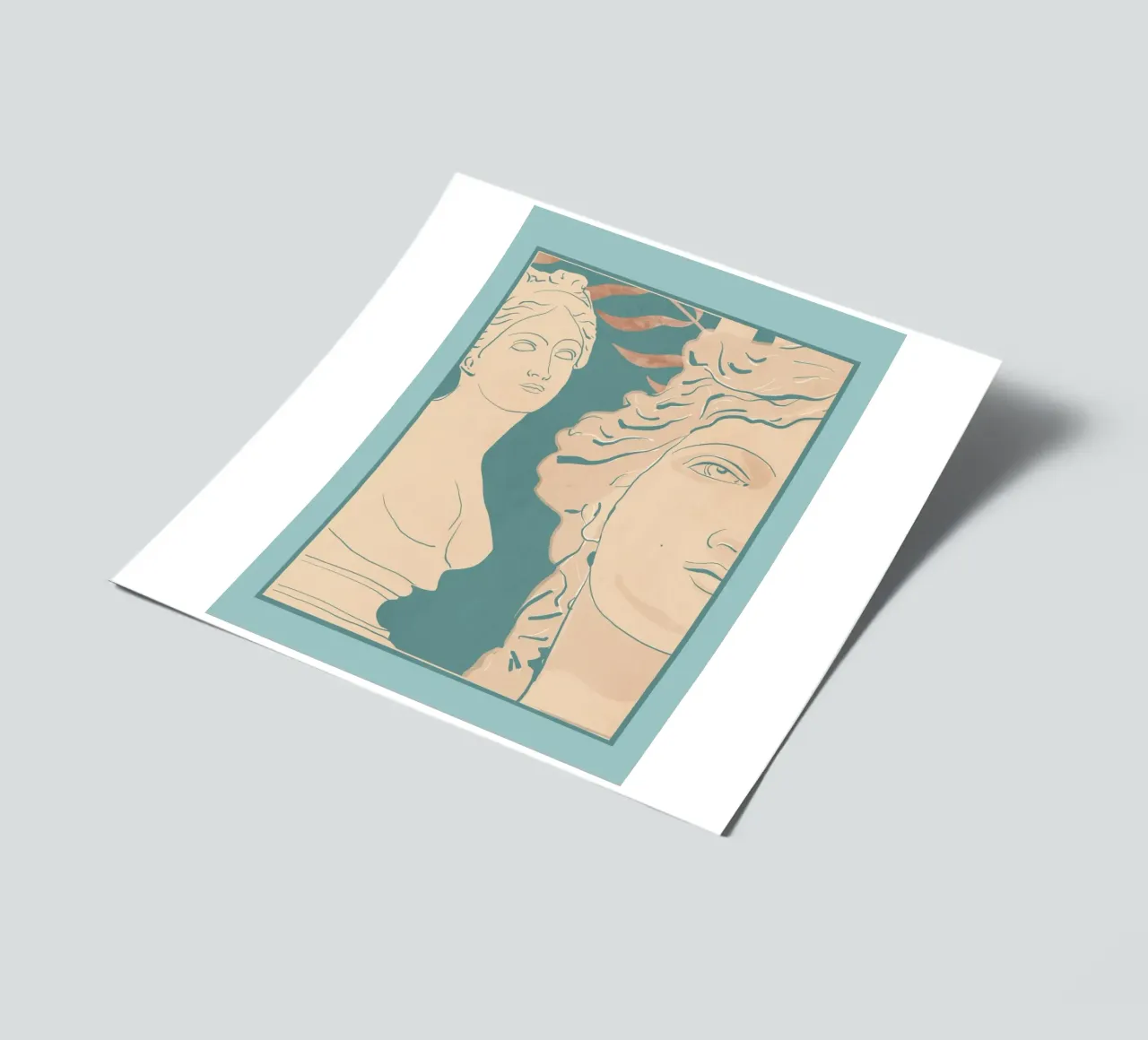 Abstract Bust 2 sticker sheet by LeaDArt