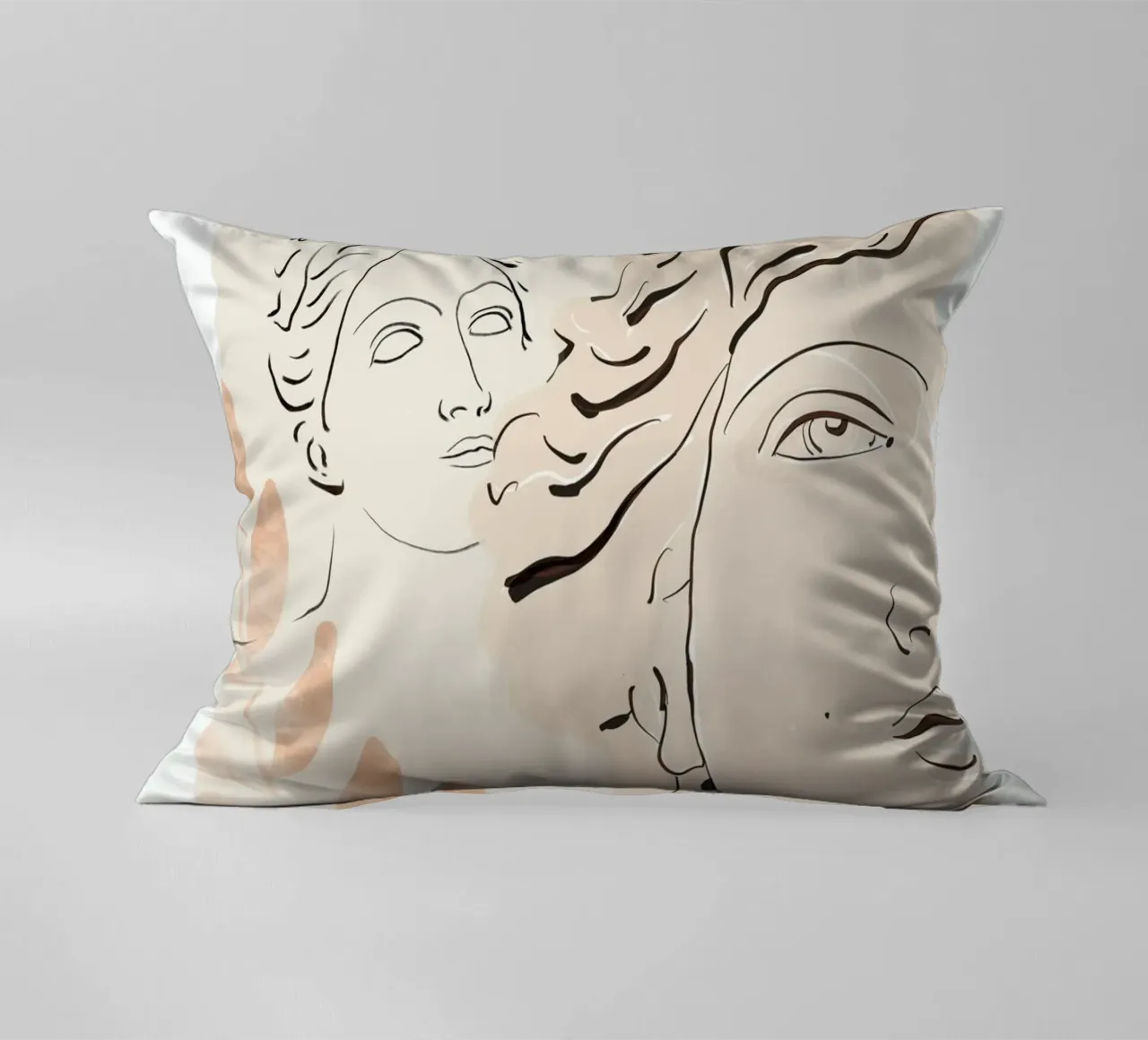 Busto astratto 3 cuscino da LeaDArt
