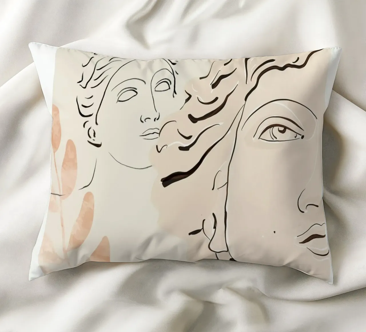 Busto astratto 3 cuscino da LeaDArt