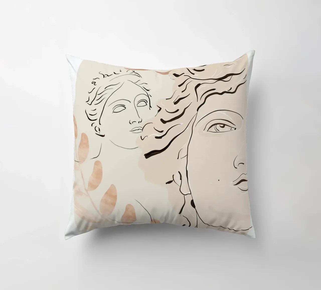 Busto astratto 3 cuscino da LeaDArt
