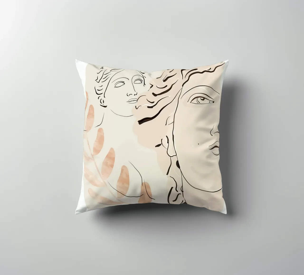 Busto astratto 3 cuscino da LeaDArt