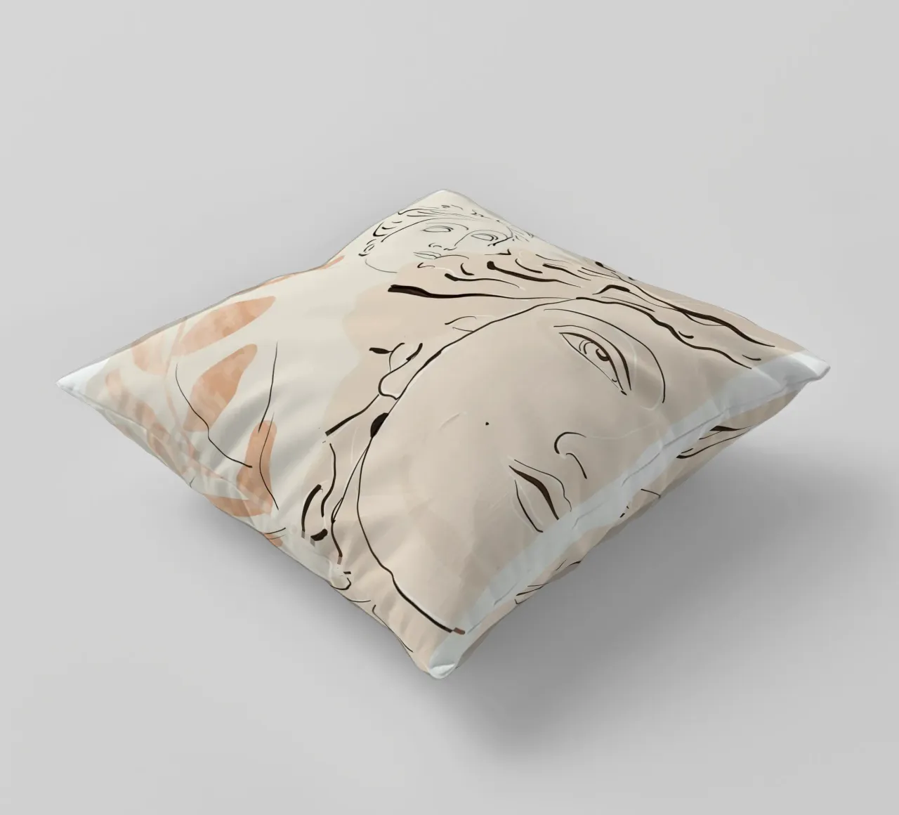 Busto astratto 3 cuscino da LeaDArt