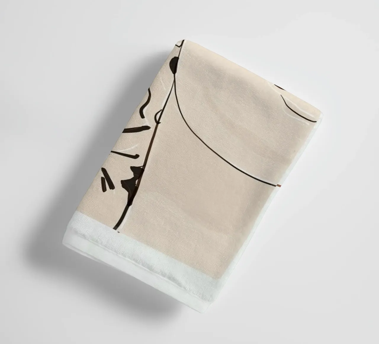 Abstract Bust 3 towel by LeaDArt