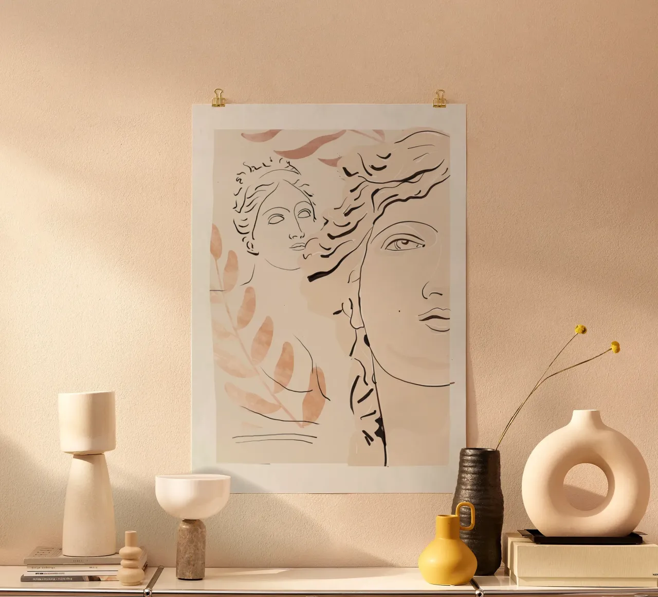 Abstract Bust 3 hahnemühle by LeaDArt