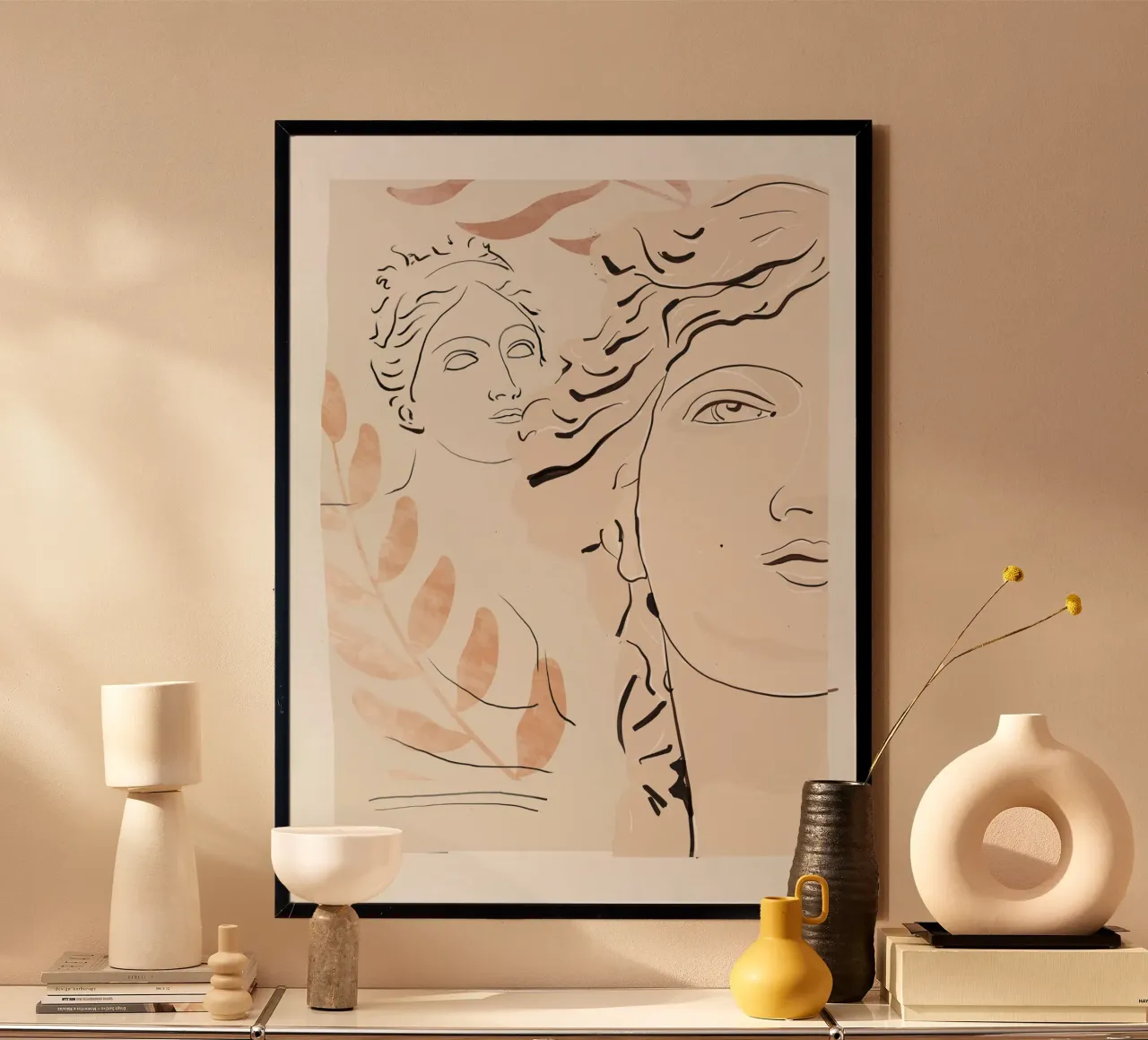 Abstract Bust 3 hahnemühle by LeaDArt