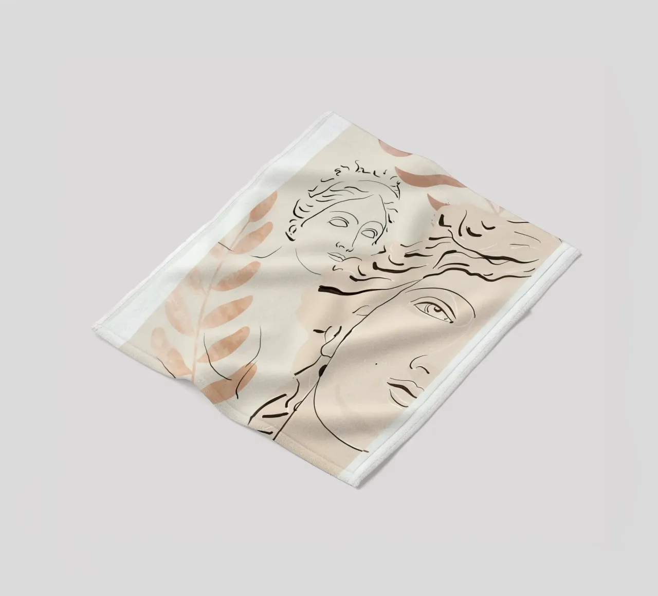 Busto astratto 3 coperta in pile da LeaDArt