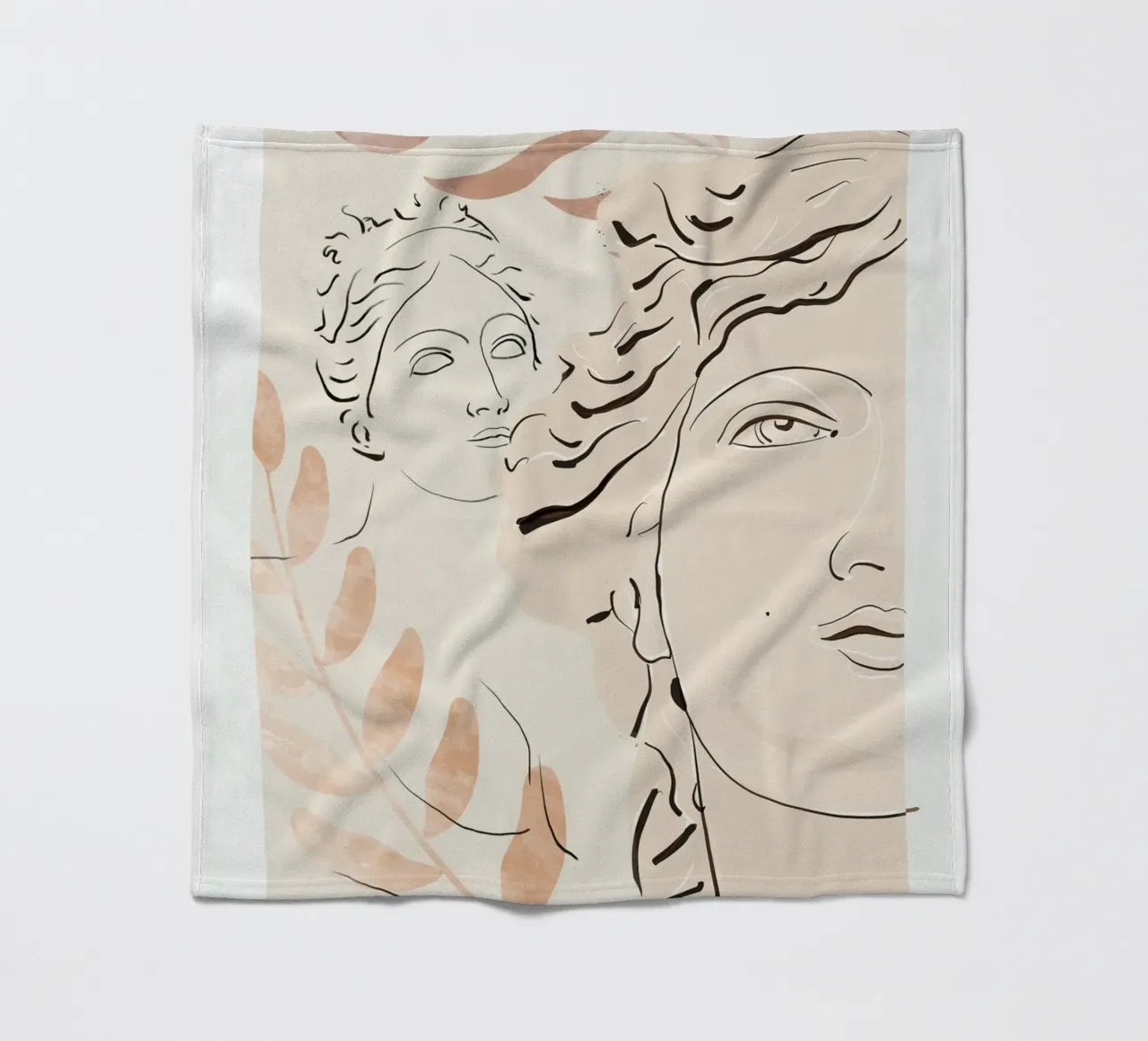 Busto astratto 3 coperta in pile da LeaDArt