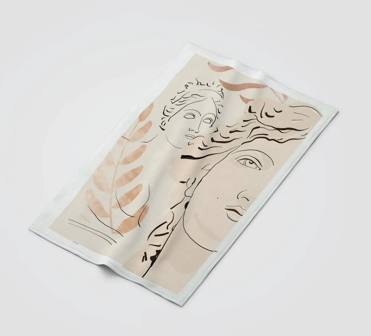 Busto astratto 3 coperta in pile da LeaDArt