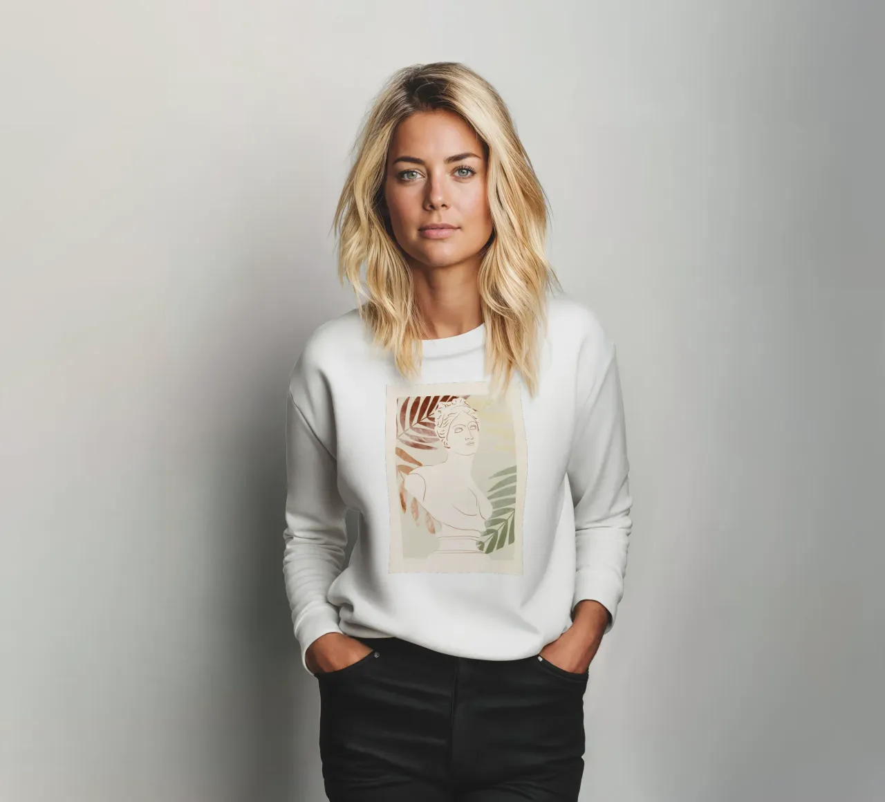 Busto astratto 4 felpa da LeaDArt