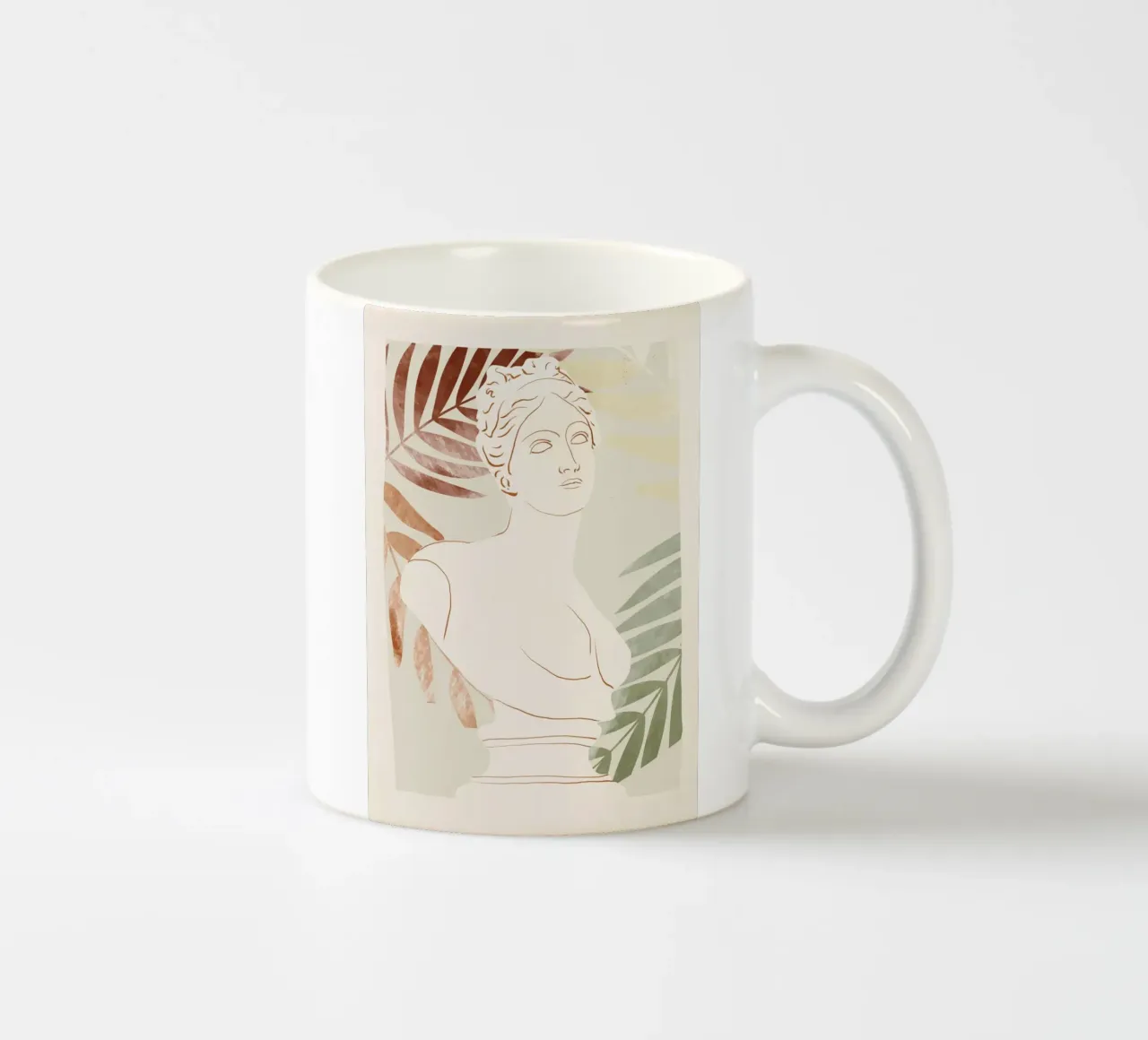 Busto astratto 4 tazza in ceramica da LeaDArt