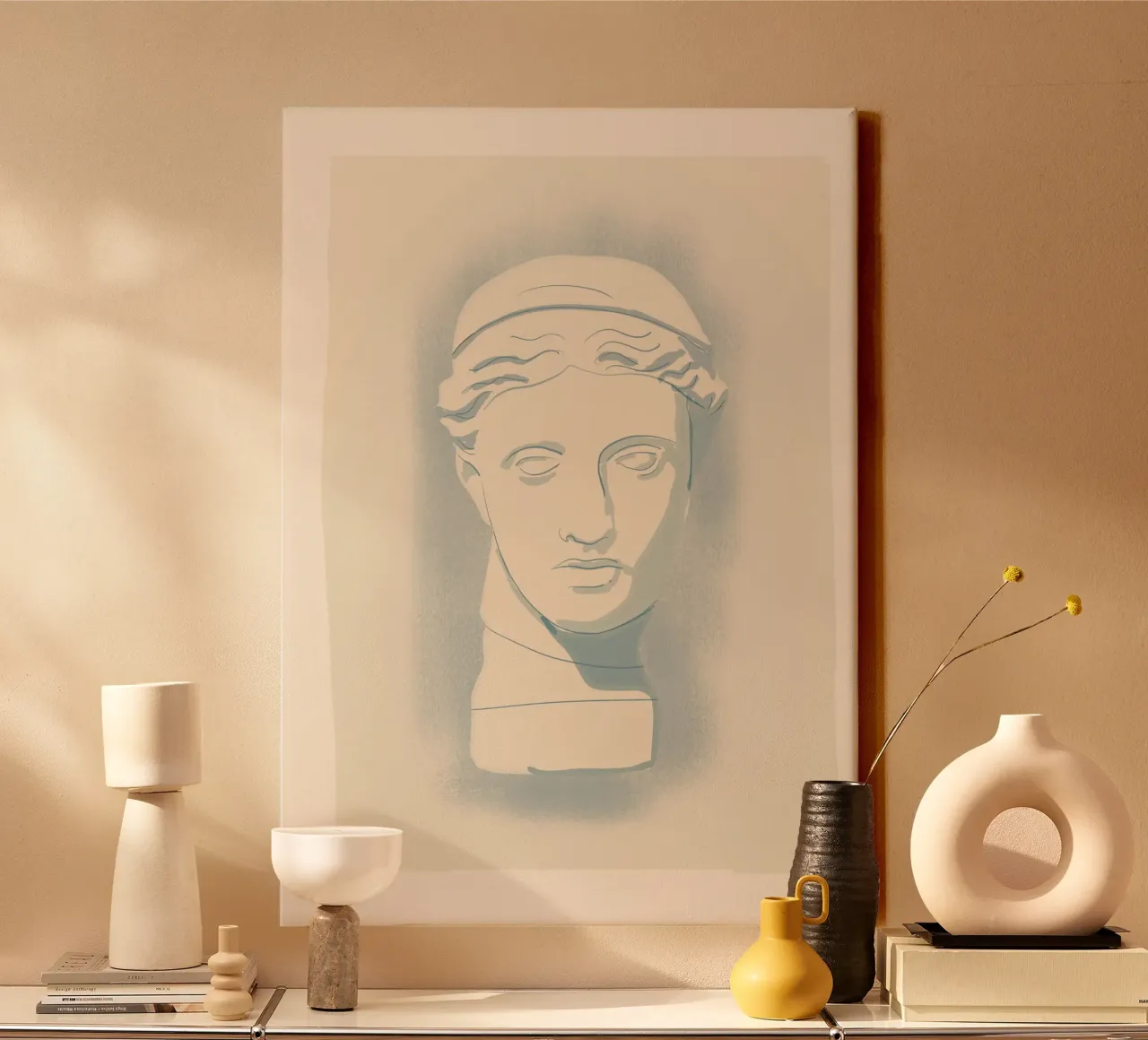 Minimalist Bust 9 canvas by LeaDArt