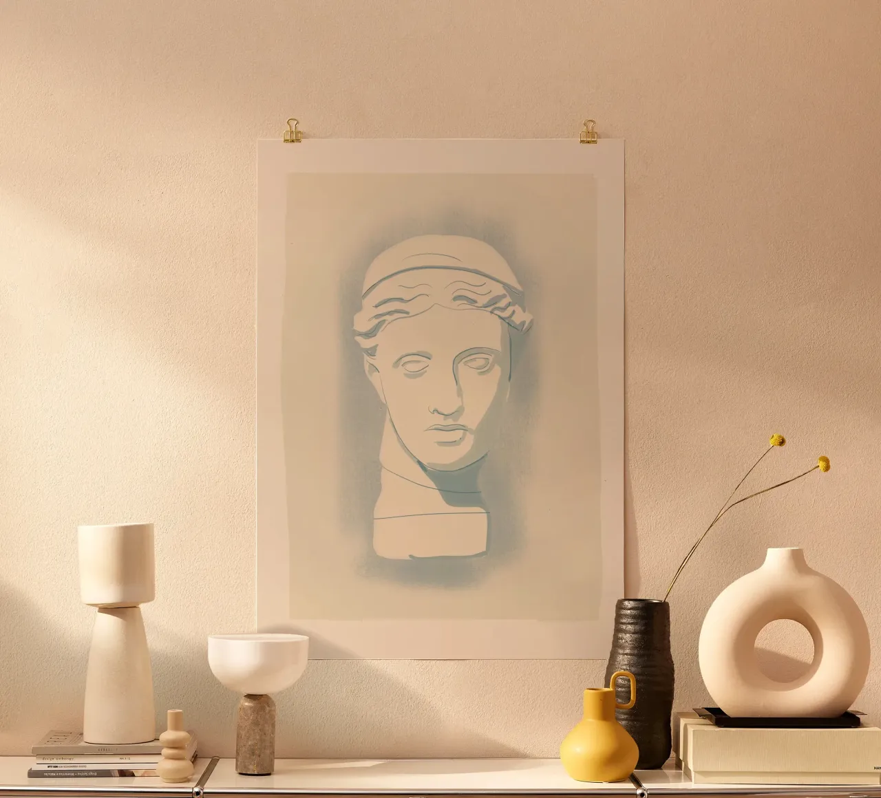 Minimalist Bust 9 hahnemühle by LeaDArt