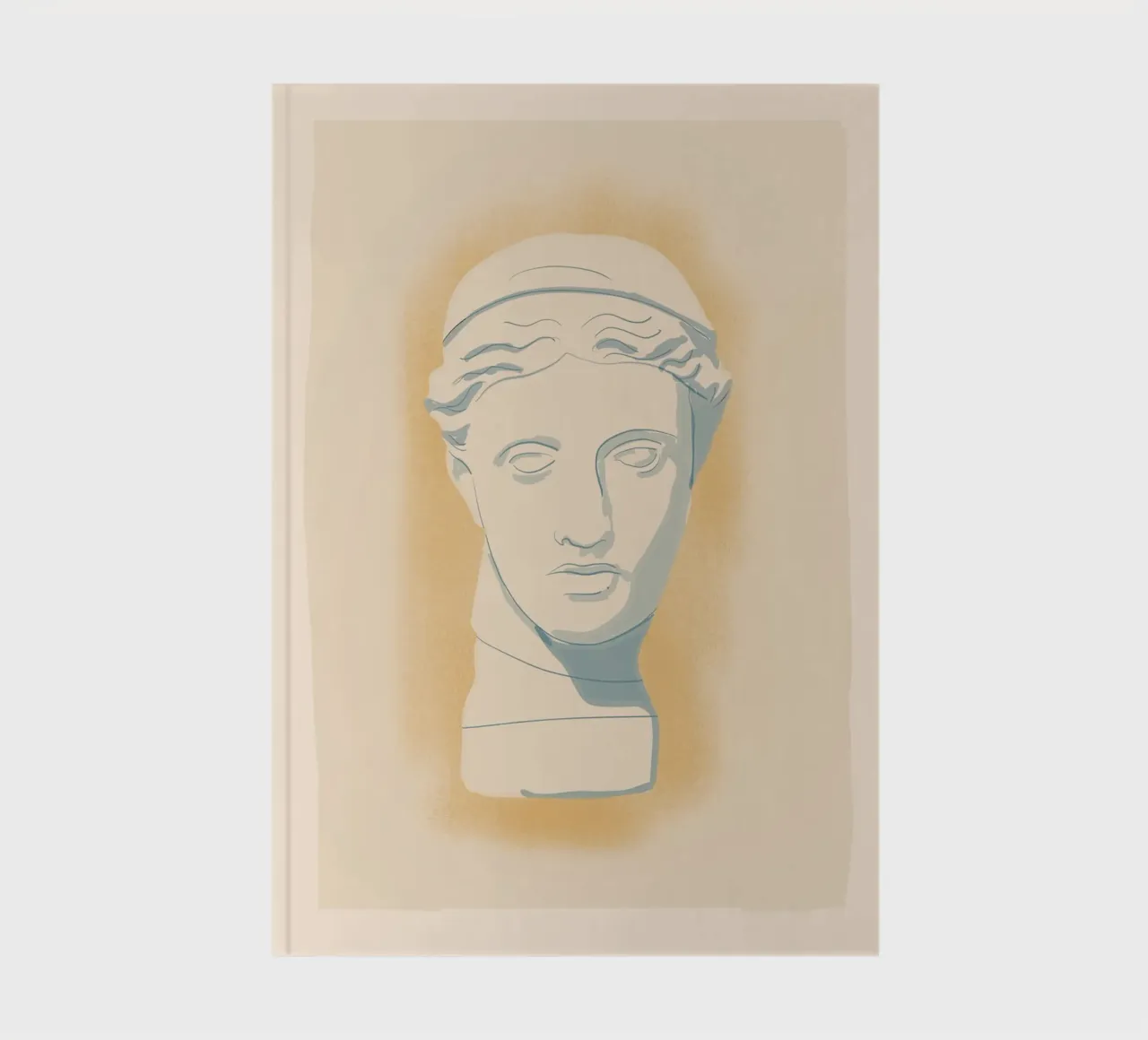 Minimalist Bust 10 notebook by LeaDArt