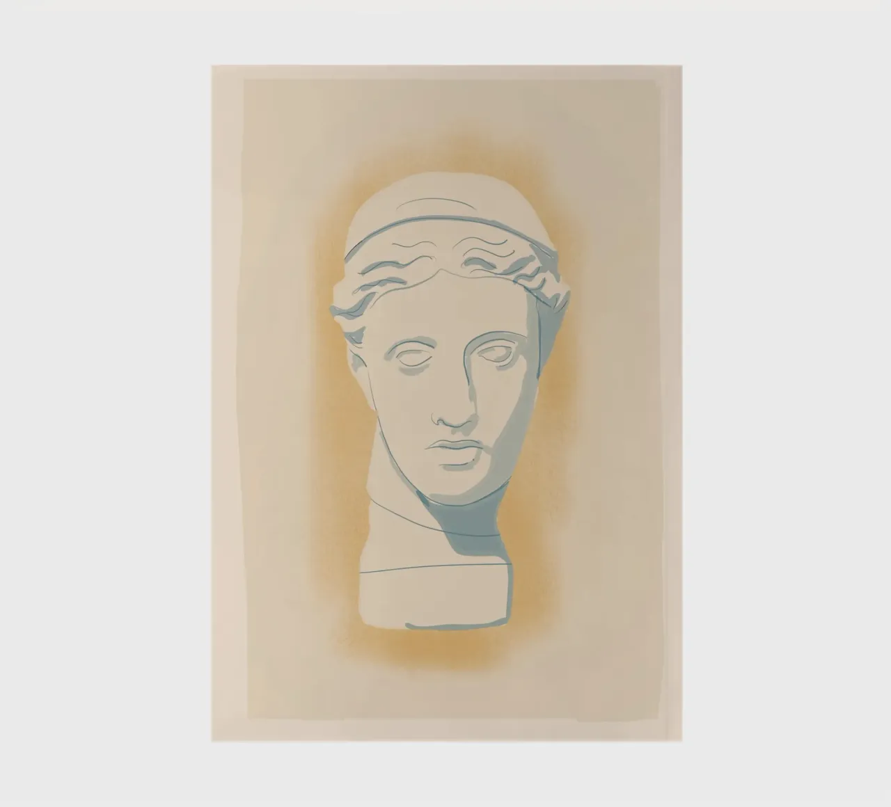 Minimalist Bust 10 notebook by LeaDArt