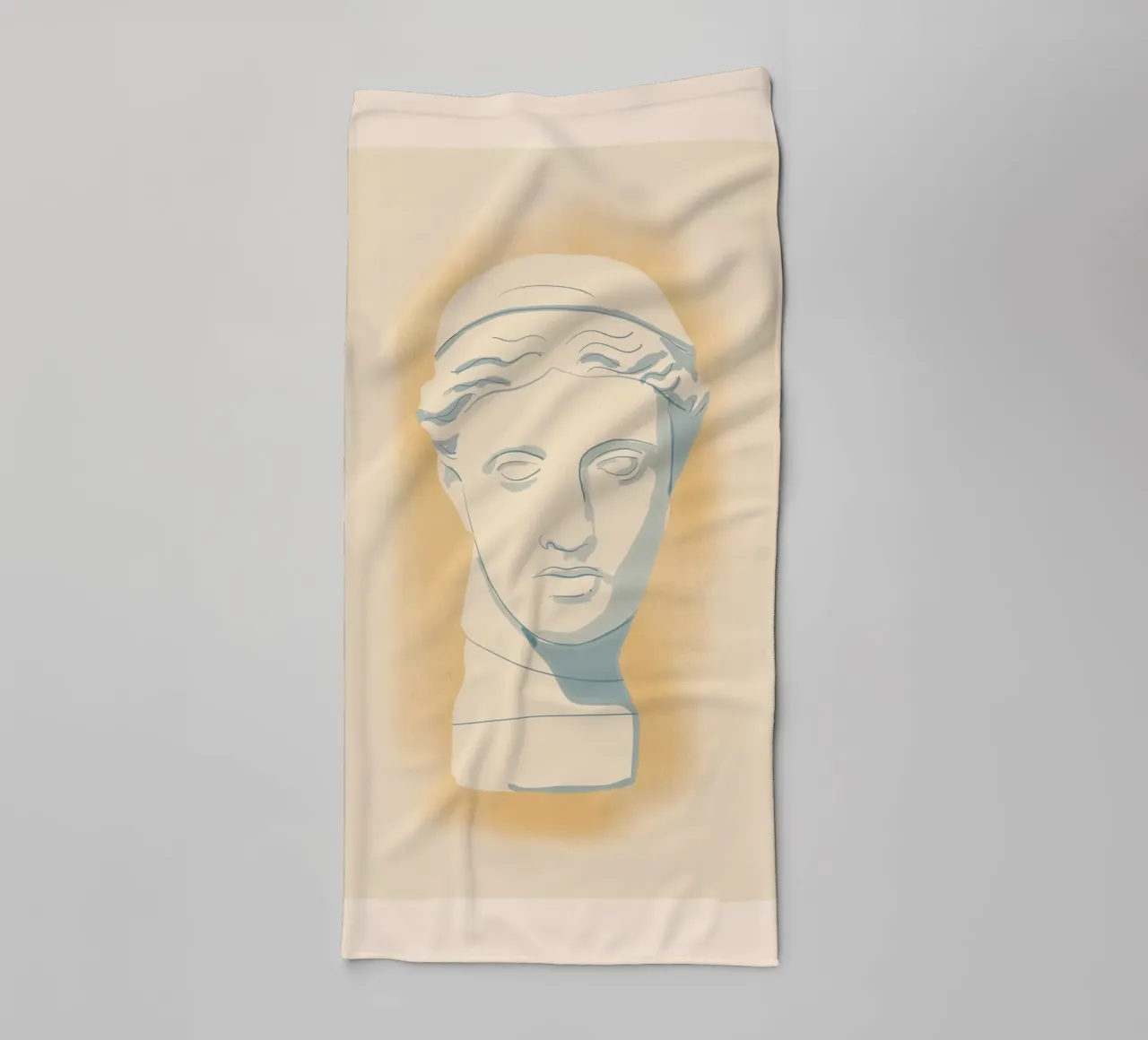 Minimalist Bust 10 towel by LeaDArt