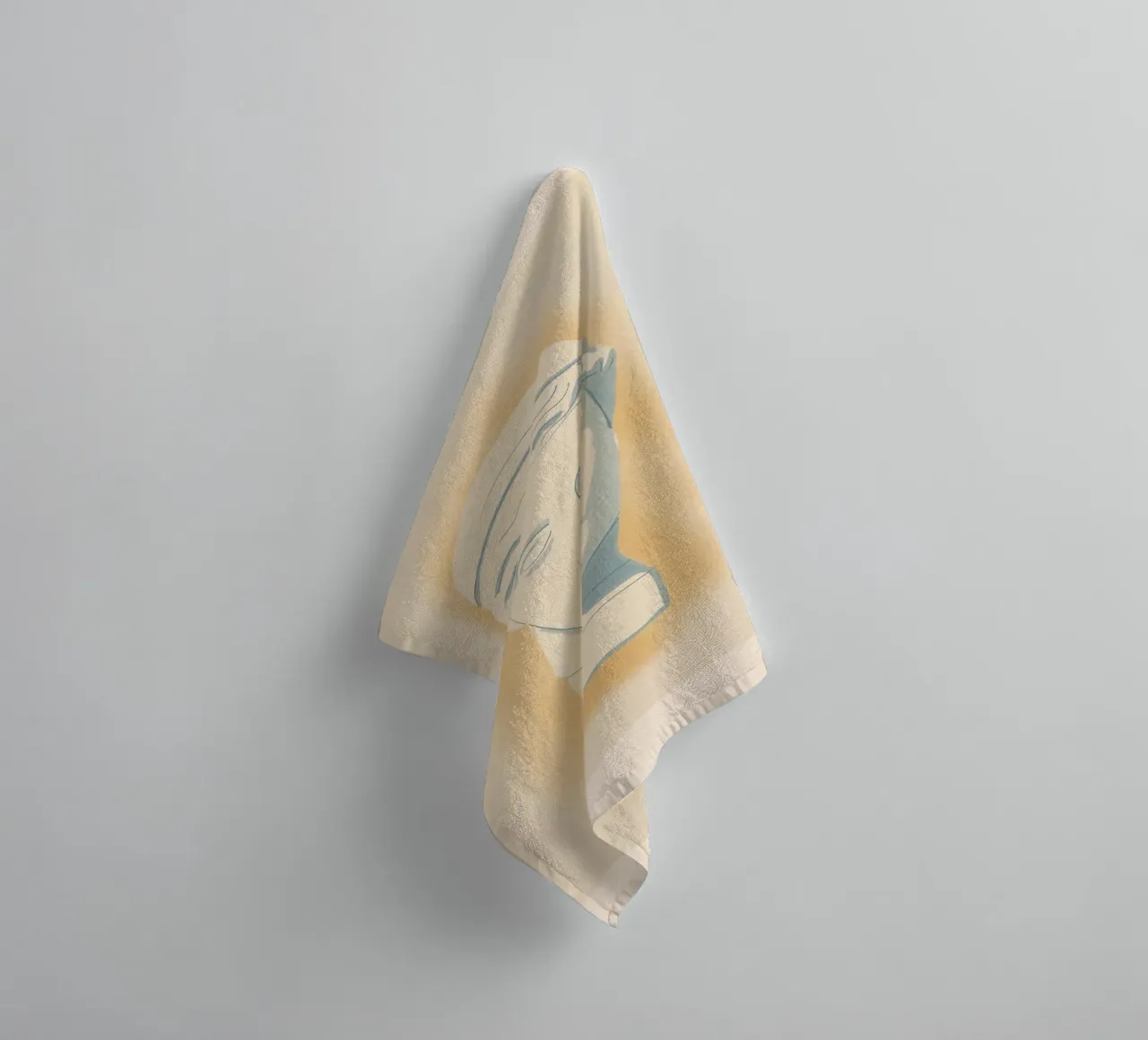 Minimalist Bust 10 towel by LeaDArt