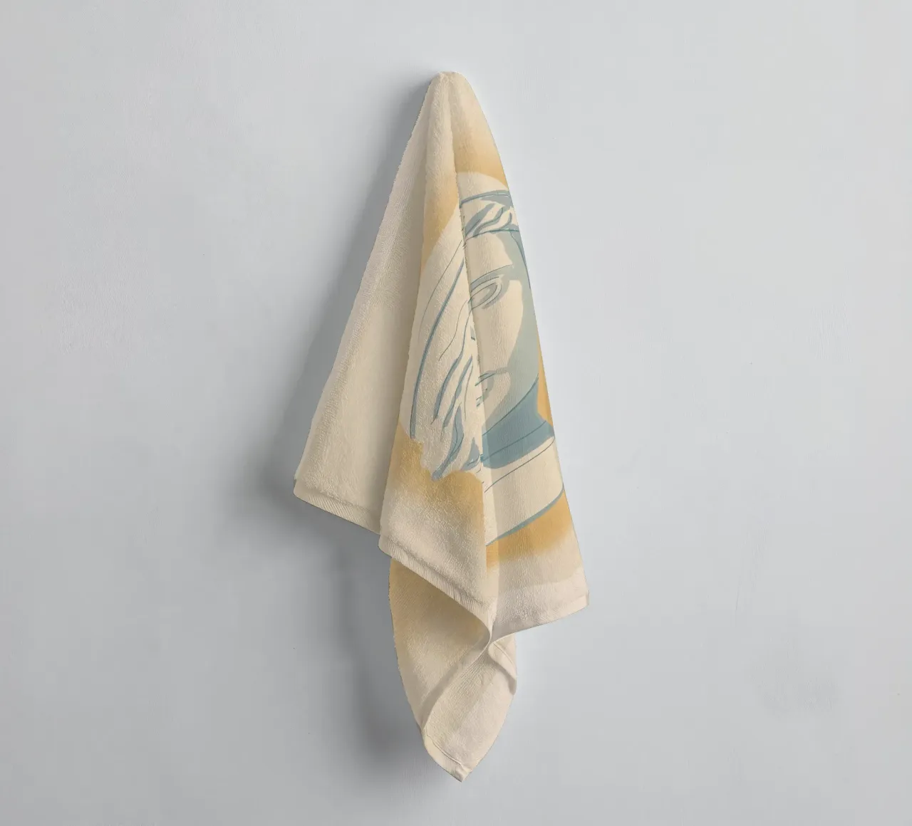 Minimalist Bust 10 towel by LeaDArt