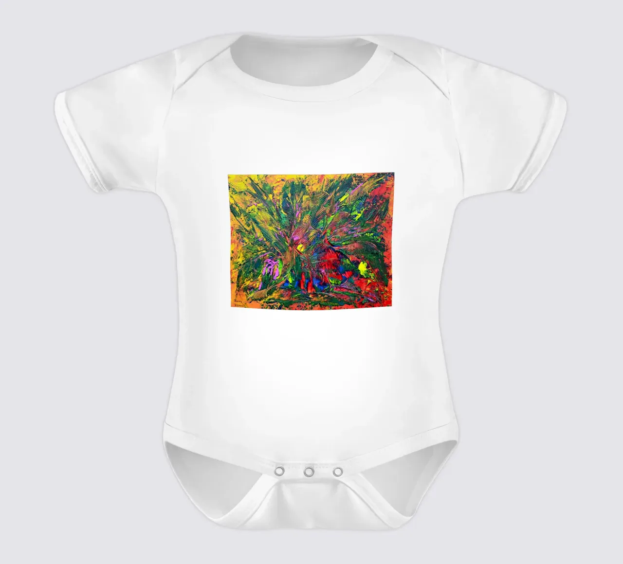 AUTUMN SET body neonato maniche corte da Thierry Vobmann Abstract painting