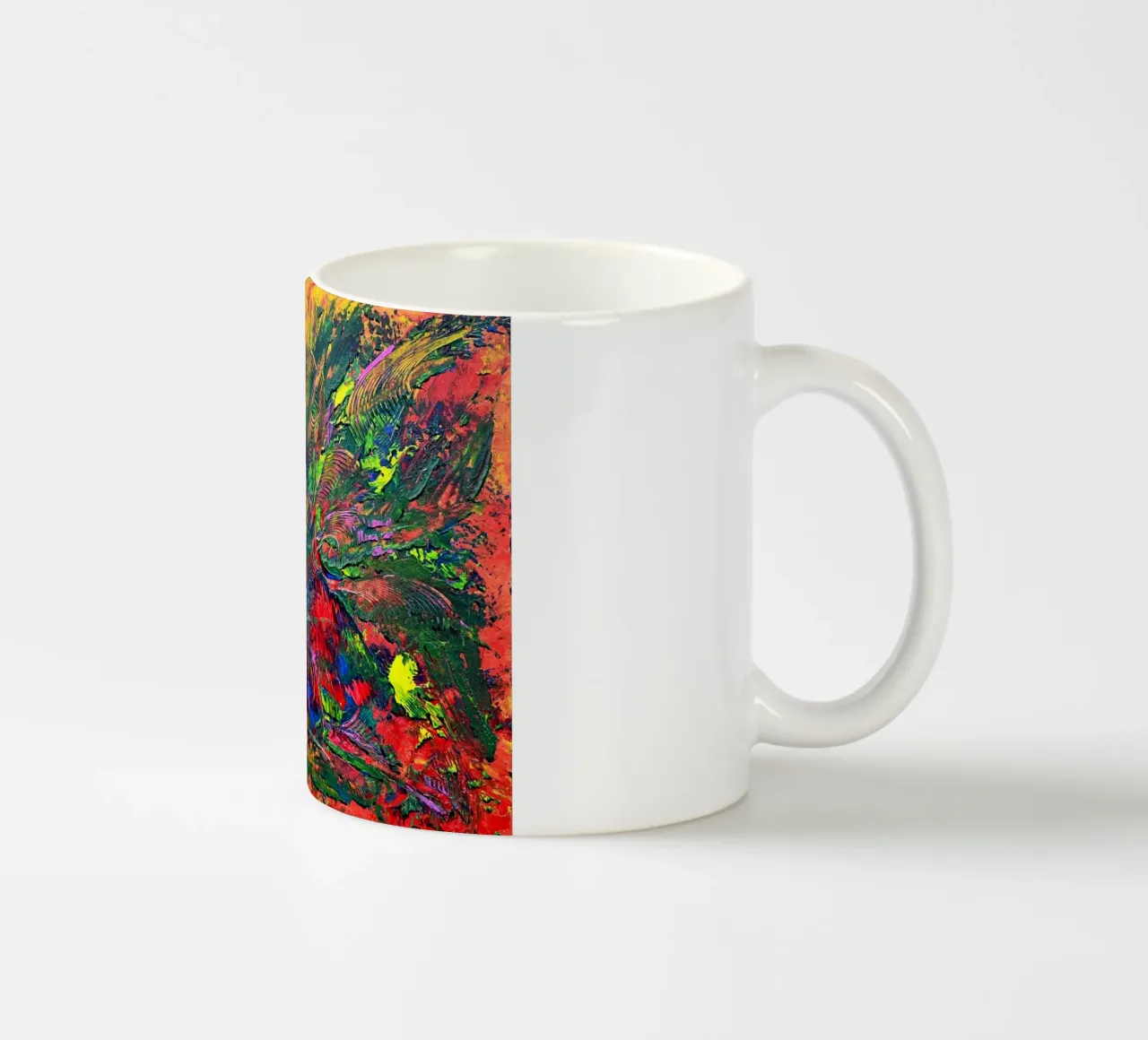 AUTUMN SET tazza in ceramica da Thierry Vobmann Abstract painting