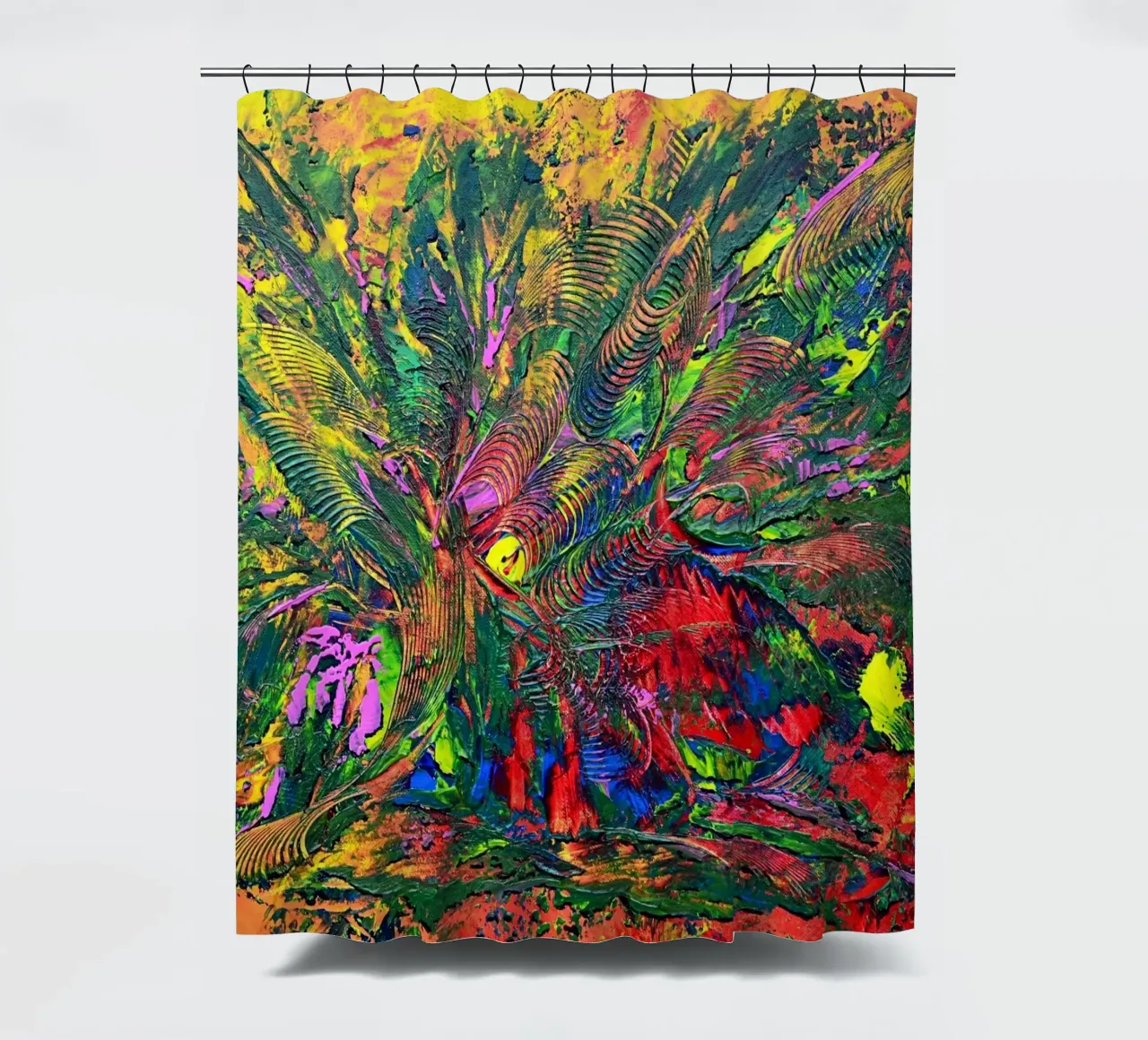 AUTUMN SET tenda da doccia da Thierry Vobmann Abstract painting
