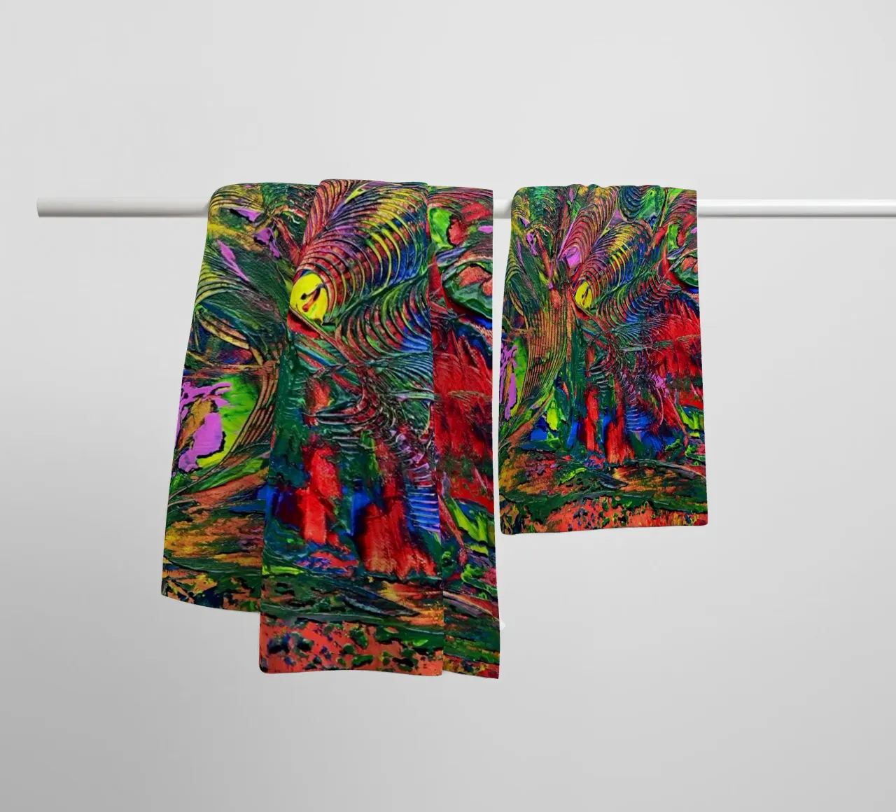 AUTUMN SET asciugamano da bagno da Thierry Vobmann Abstract painting