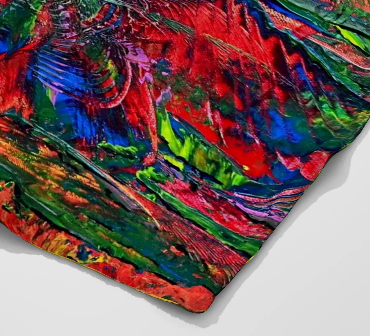 AUTUMN SET coperta in pile da Thierry Vobmann Abstract painting