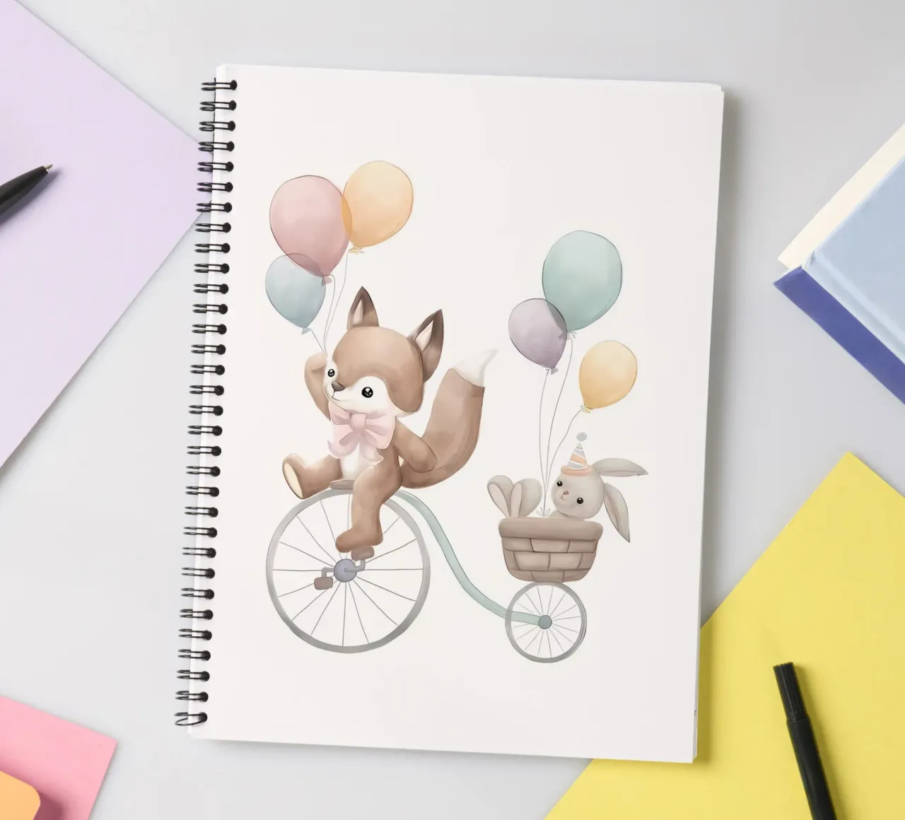 Cycling enthusiasts spiral notebook by Manhmai